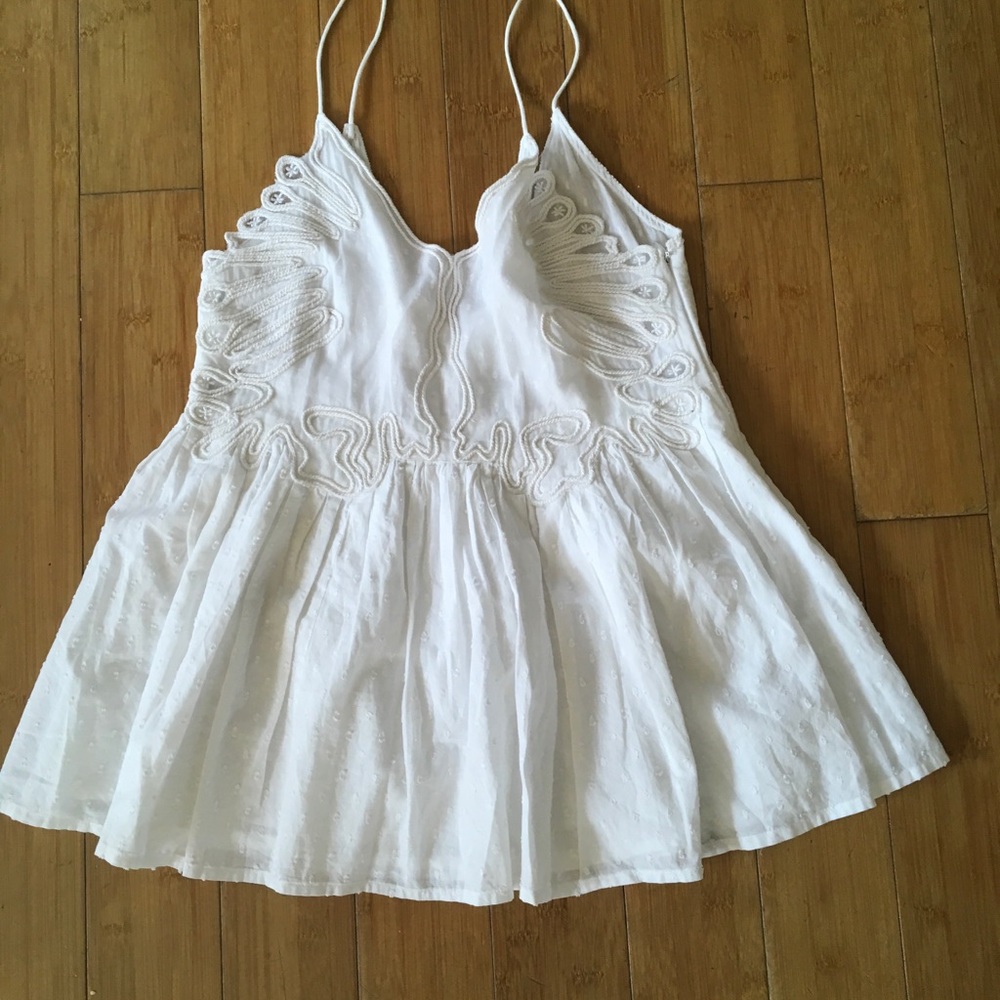 White Tularosa Dixie camisole top with lace detail